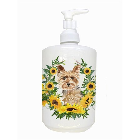 Carolines Treasures Yorkie Ceramic Soap Dispenser CK2953SOAP